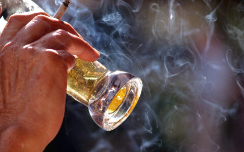 Medication for Smoking Reduced Heavy Drinking in HIV Patients
